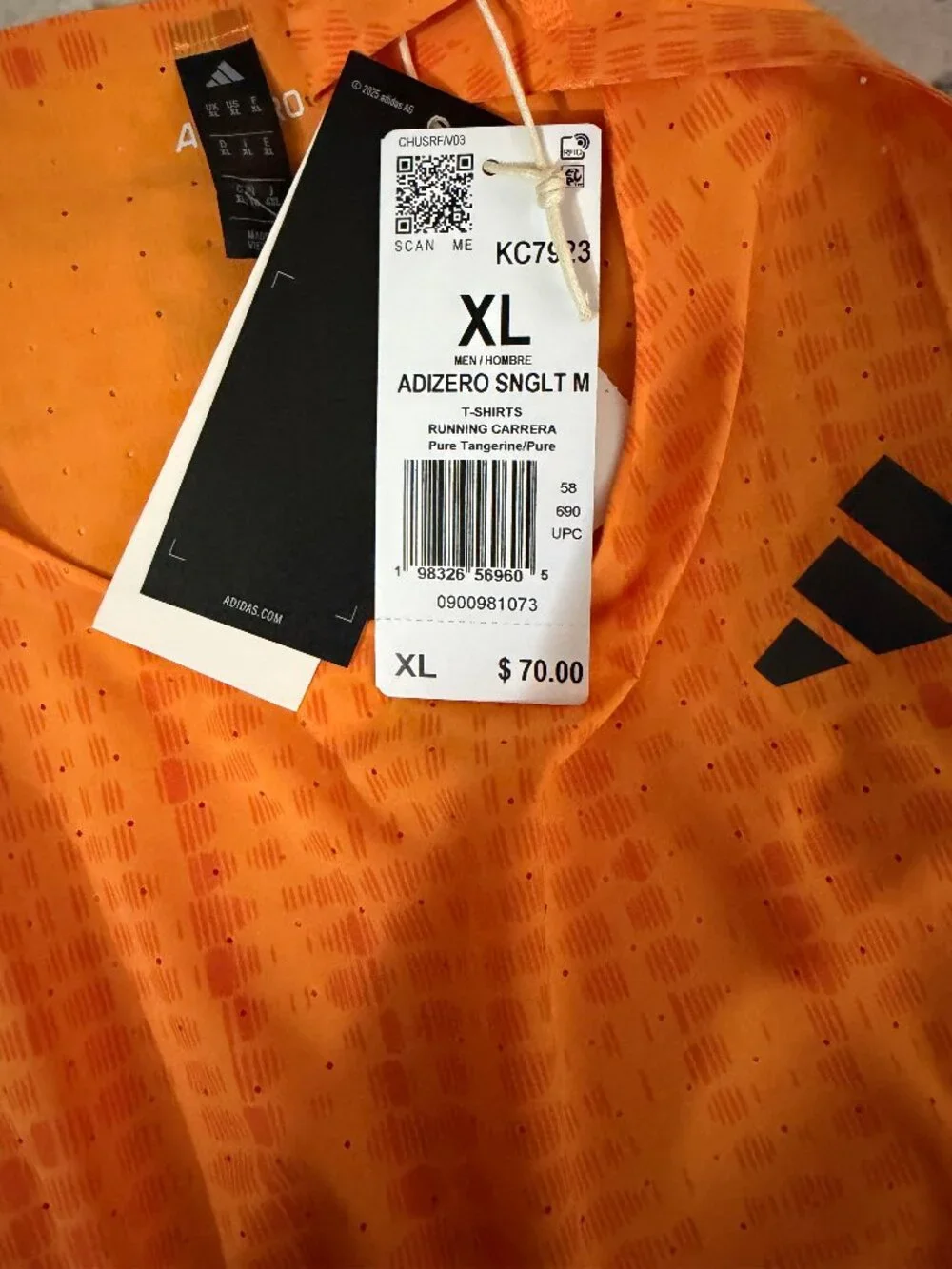 Adidas Adizero Running Singlet XL